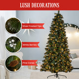 2.3M Christmas Tree with Twinkle Lights Bryson Pine
